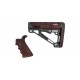 Butt stock Hogue AR15/M16 Kit, Beavertail Grip and OverMold Collapsible Buttstock - Red Lava
